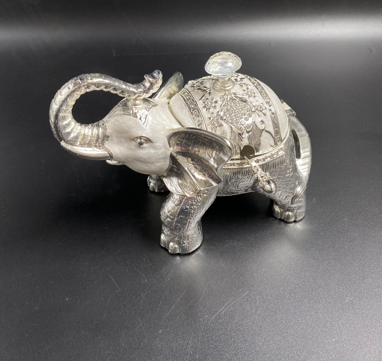 ✨ German Silver Elephant Dry Fruit & Sweet Holder