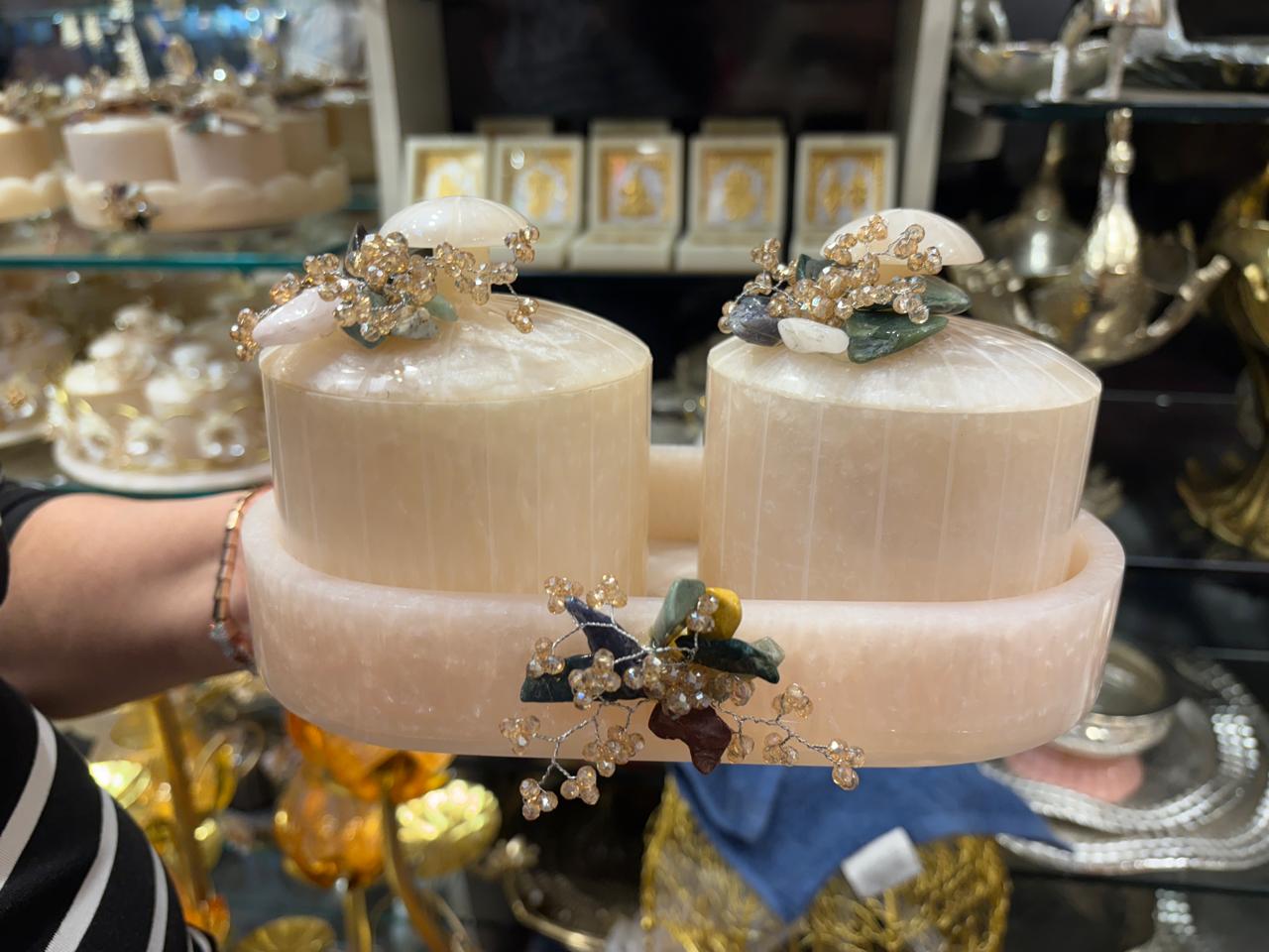 ✨ Handcrafted Dry Fruit Container Set – Limited Edition Diwali Gift 2025