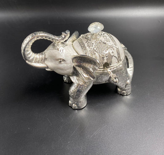 ✨ German Silver Elephant Dry Fruit & Sweet Holder